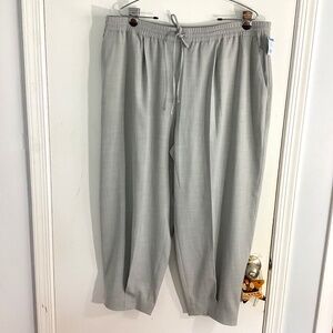 NWT EXPRESS GRAY ANKLE HIGH RISE DRESS PANTS JOGGERS SIZE. XL